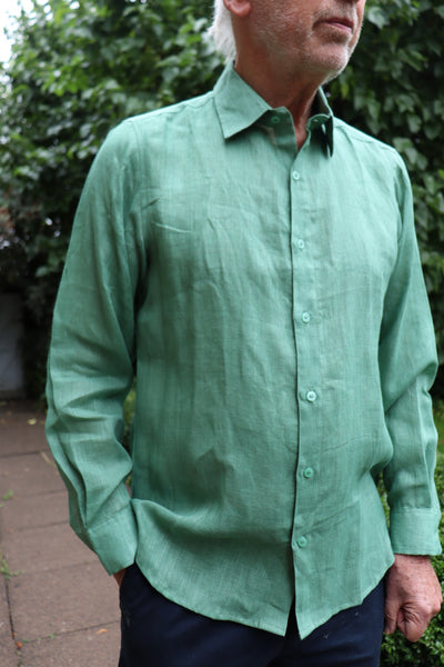 Green Linen Shirt