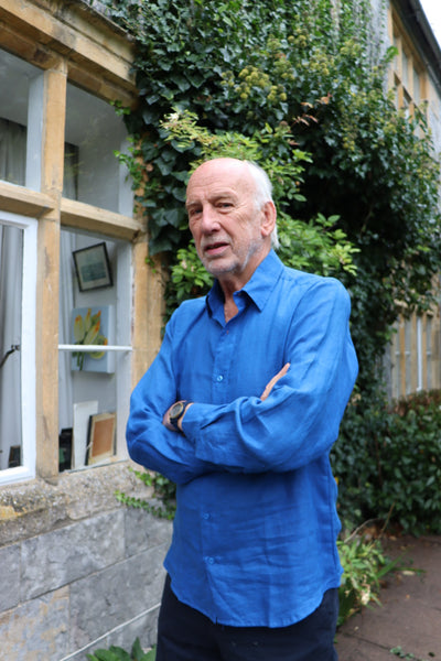 Cobalt Blue Linen Shirt