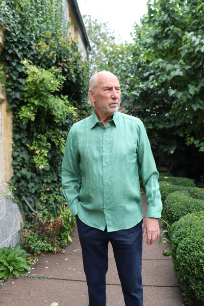 Green Linen Shirt