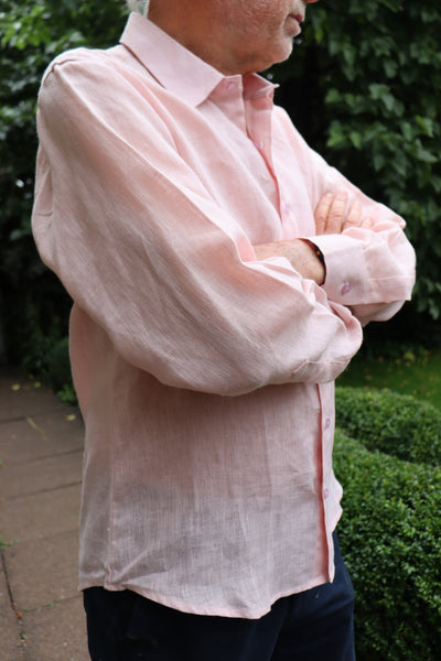 Pink Linen Shirt