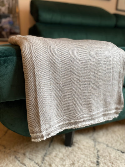 Light Grey Cashmere Blanket