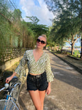 The Hội An Wrap-Top Green