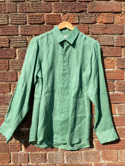 Green Linen Shirt