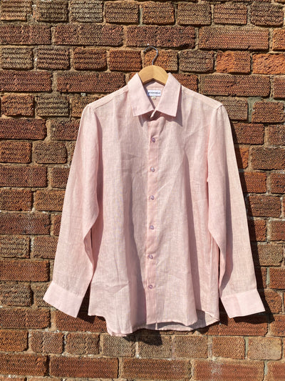 Pink Linen Shirt