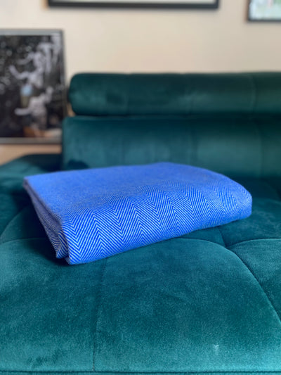 Cobalt Cashmere Blanket