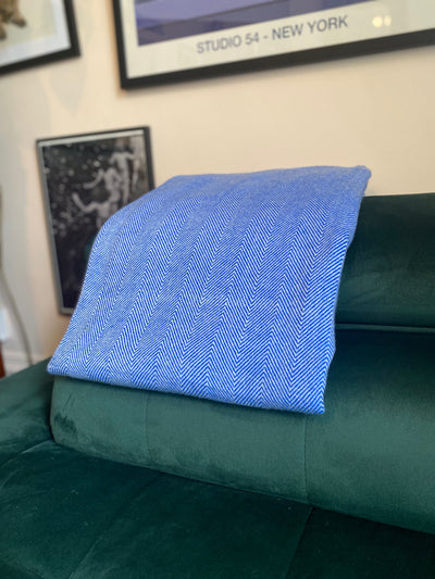 Cobalt Cashmere Blanket