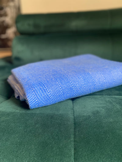 Cobalt Cashmere Blanket