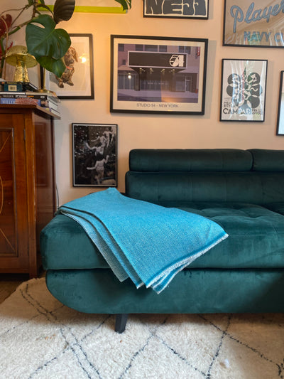 Teal Cashmere Blanket