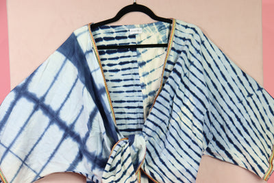 Indigo Wrap Top 11