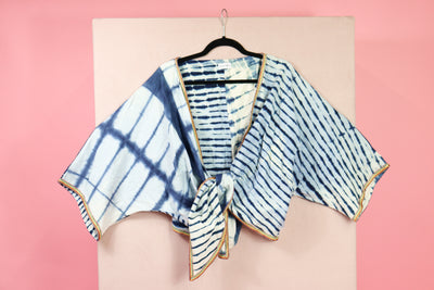 Indigo Wrap Top 11