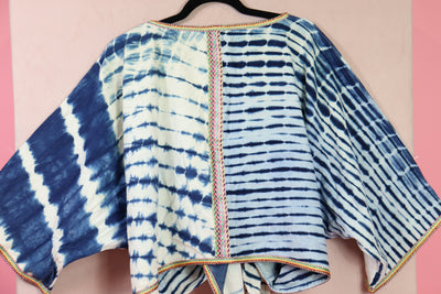 Indigo Wrap Top 11