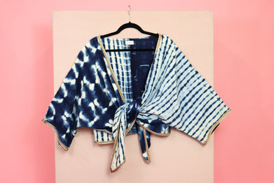 Indigo Wrap Top 3