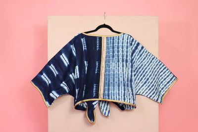 Indigo Wrap Top 4