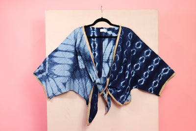 Indigo Wrap Top 6