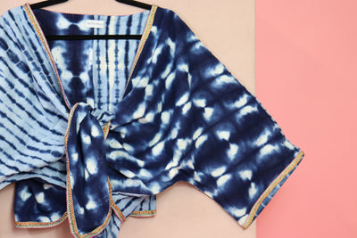 Indigo Wrap Top 7