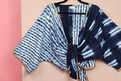 Indigo Wrap Top 8