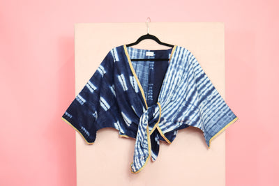 Indigo Wrap Top 9