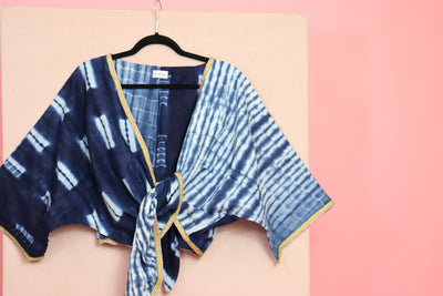 Indigo Wrap Top 9