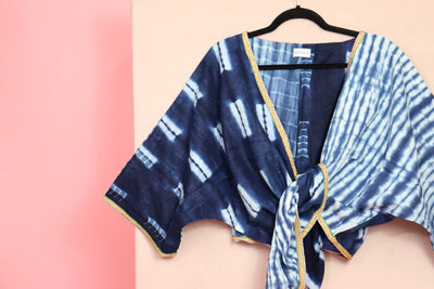 Indigo Wrap Top 9