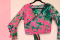 Sri Lanka Wrap Top Pink and Green